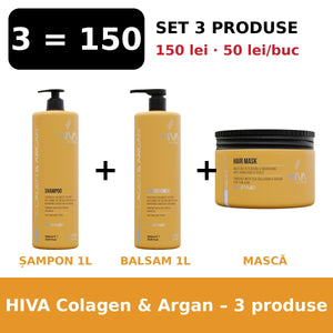 Set Hiva Colagen Argan 3 produse 150 lei