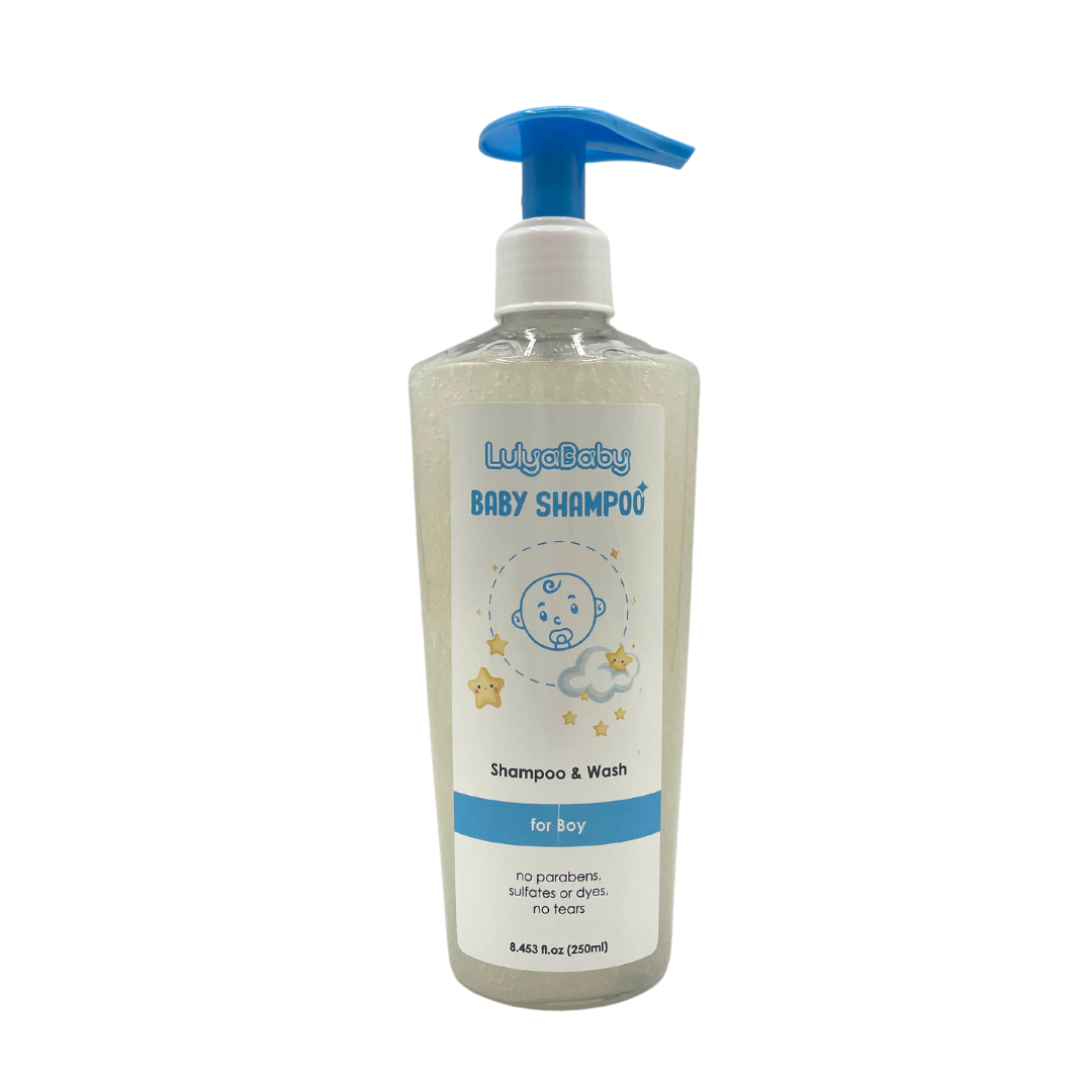 Șampon bebe LulyBaby 250 ml albastru – pentru băieți