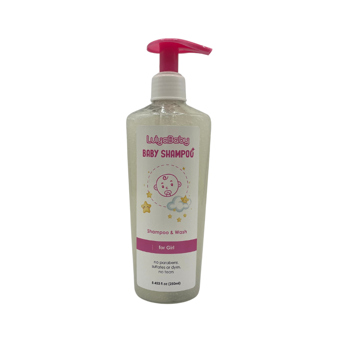 Șampon bebe LulyBaby 250 ml roz – pentru fete