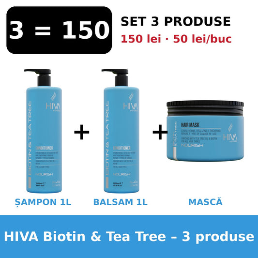Set Hiva Biotin 3 produse 150 lei