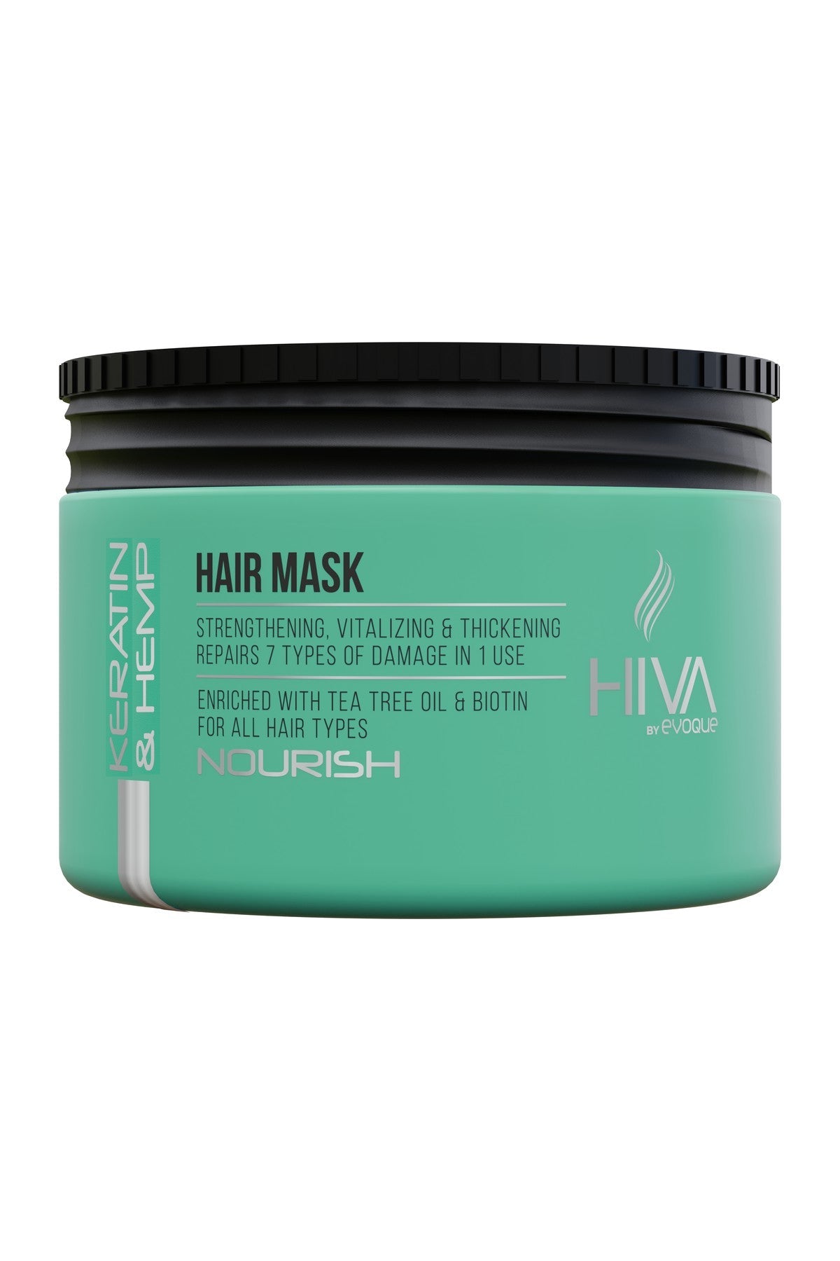 Duo HIVA Keratin & Hemp – șampon 1000 ml + mască de păr